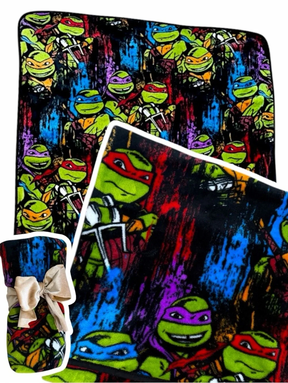Nickelodeon Teenage Mutant Ninja Turtles Multicolor Kids Throw Bedding Blanket